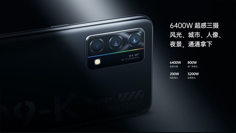 Cụm 3 camera của OPPO K9 5G Cụm 3 camera của OPPO K9 5G