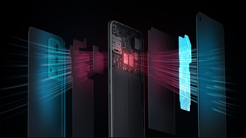 tản nhiệt VC trên OPPO K9 5G tản nhiệt VC trên OPPO K9 5G