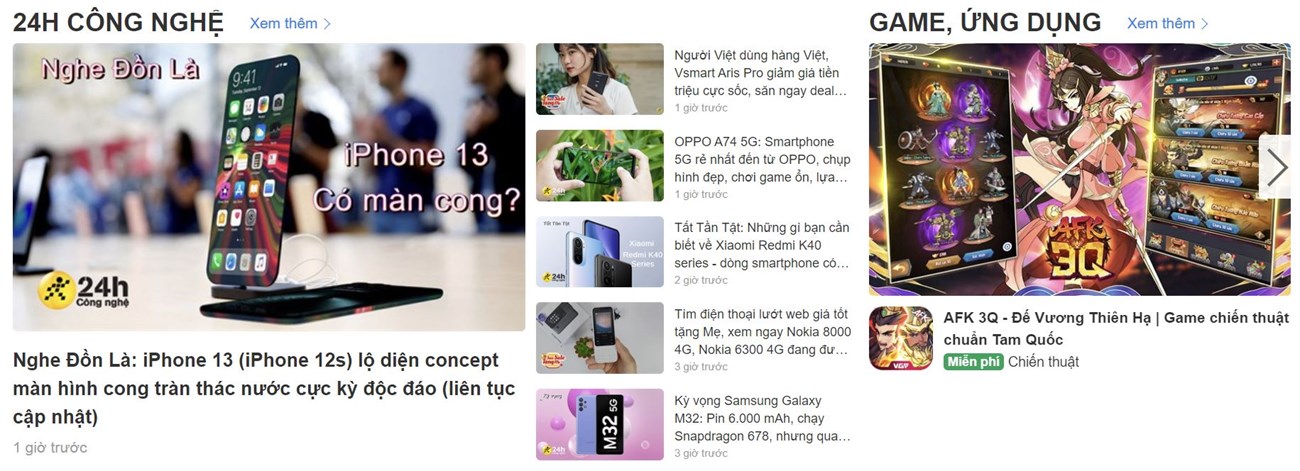 Sự xuất hiện của chuyên trang tin tức công nghệ - 24h công nghệ ở cuối trang chủ. Sự xuất hiện của chuyên trang tin tức công nghệ - 24h công nghệ ở cuối trang chủ.