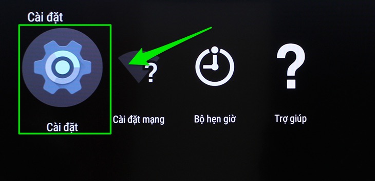 Chọn Settings (Cài đặt)