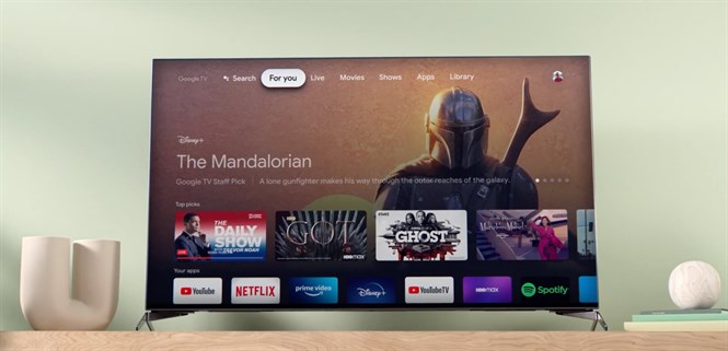 Danh sách TV Sony được cập nhật lên Google TV