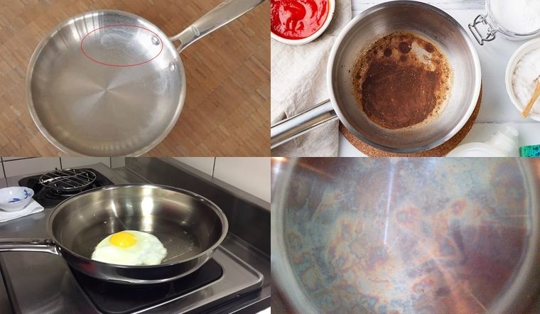 4 vấn đề thường gặp khi sử dụng nồi chảo inox và cách xử lý