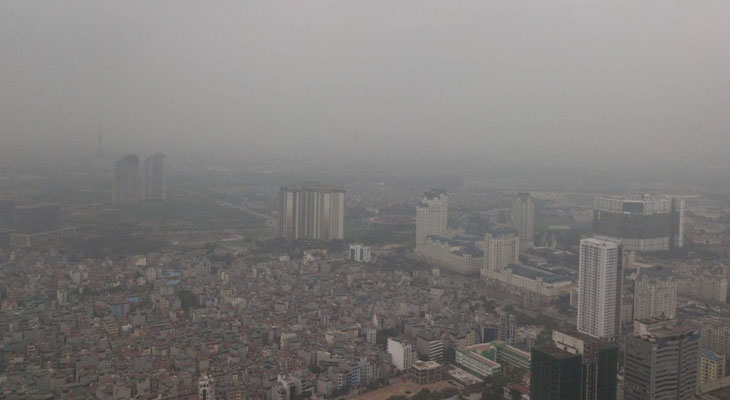 Fine dust pollutes the air