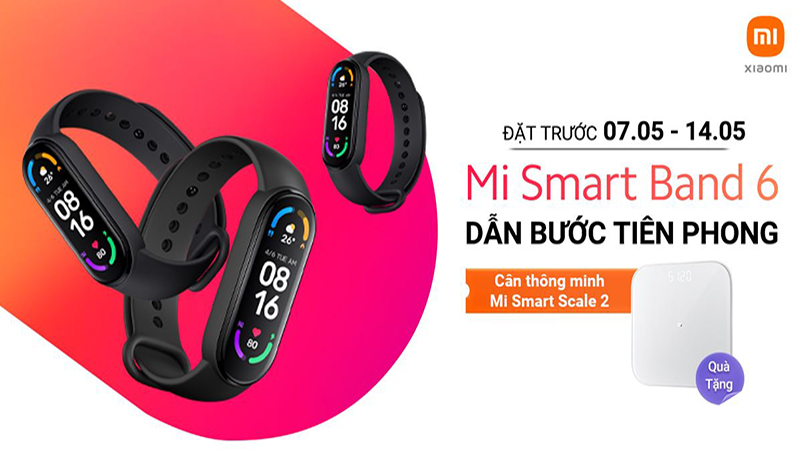 Đặt trước Mi Smart Band 6 để nhật quà