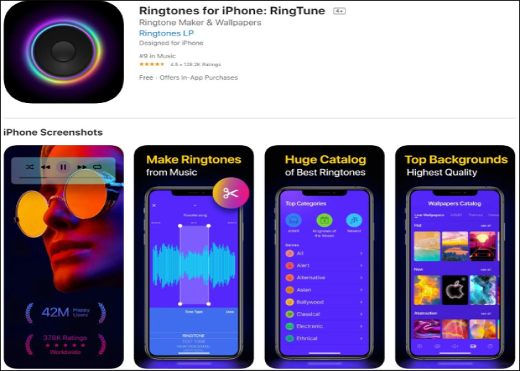 Ringtones for iPhone: RingTune
