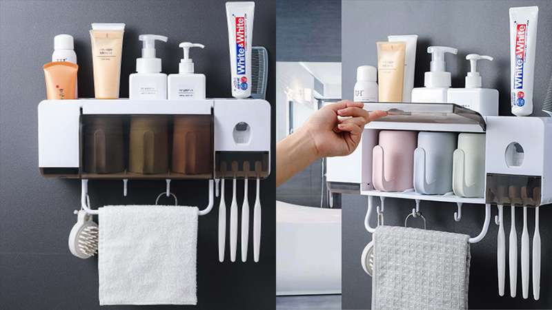 Top 6 handy multi-function brush shelves for the bathroom