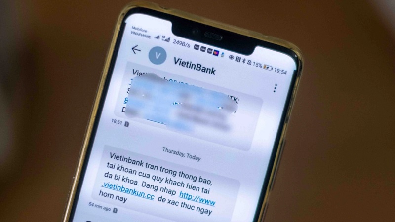 Tin nhắn lừa đảo từ đầu số VietinBank trở lại, nhiều người vẫn mắc bẫy