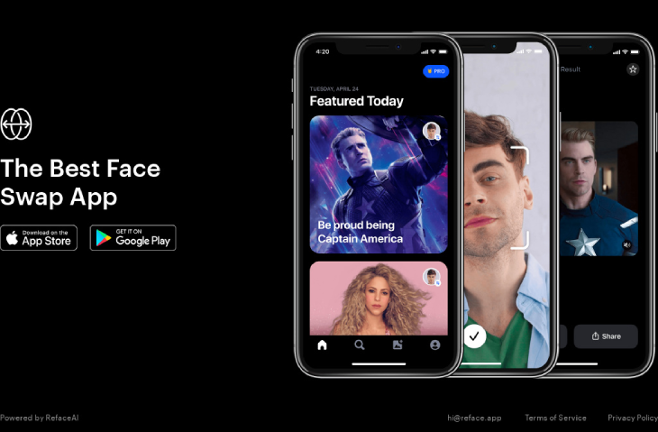 Top 3 applications to combine faces into videos on phones