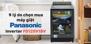9 lý do chọn mua máy giặt Panasonic Inverter FD125V1BV
