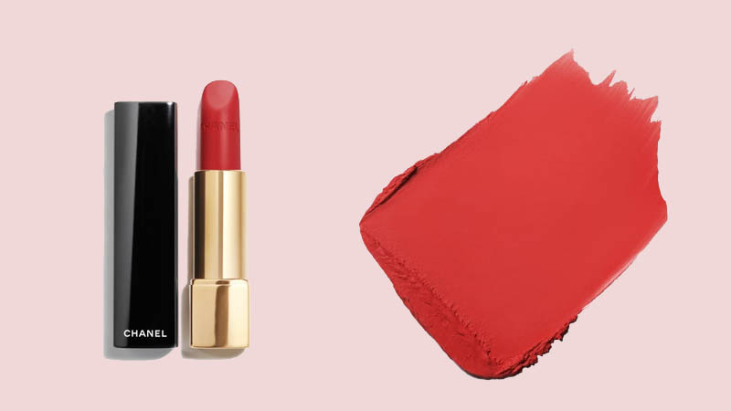 Son môi Chanel 57 Rouge Feu Rouge Allure Velvet sắc đỏ cam