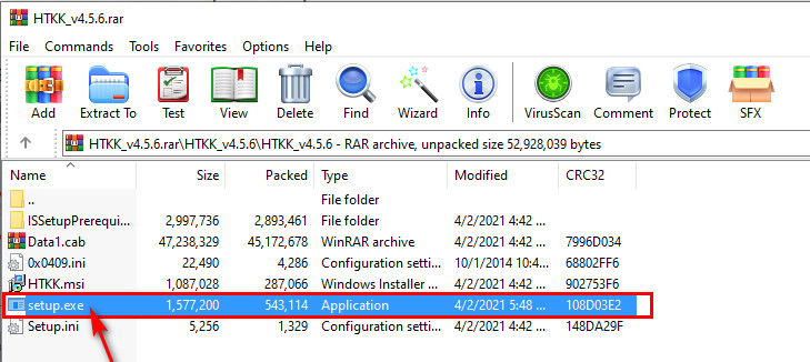 Click đúp vào file setup.exe để tiến hành cài đặt chương trình.