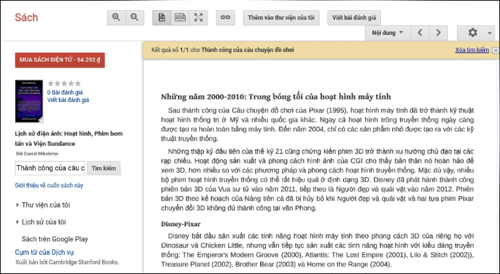 Tìm sách qua nội dung khi đã quên tên sách đơn giản bằng Google Books > Kiểm tra thông tin sách