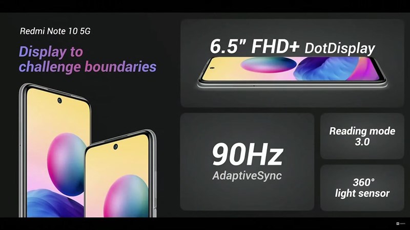 Redmi Note 10T sẽ được trang bị màn hình 90 Hz