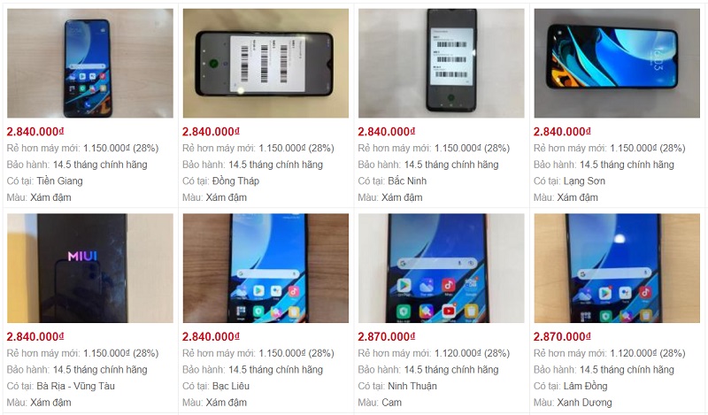 Top 5 smartphone Xiaomi Redmi 9 Series hàng cũ giá rẻ nhất tại TGDĐ