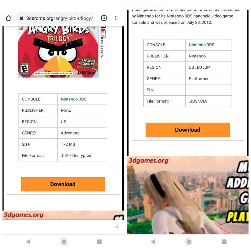 chơi game Nintendo 3DS trên điện thoại Android