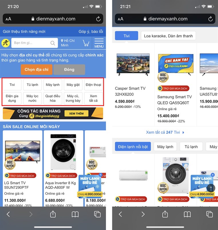 Cach-loc-san-pham-tren-website-Dien-may-XANH-moi