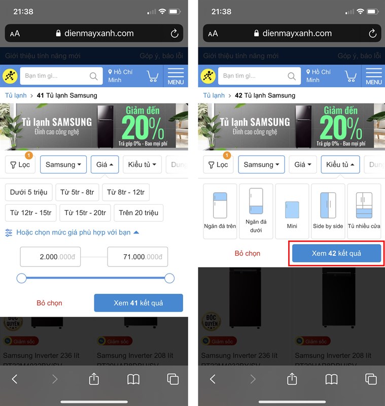 Cach-loc-san-pham-tren-website-Dien-may-XANH-moi