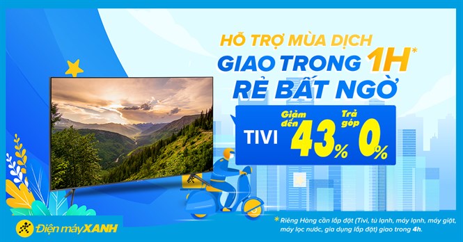 Top 10 Tivi giảm SỐC đến 43%, trả chậm 0% lãi suất, giao nhanh 4h. Mua ngay!