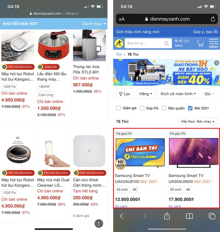 Cach-xem-chuyen-trang-tren-website-moi-Dien-may-XANH