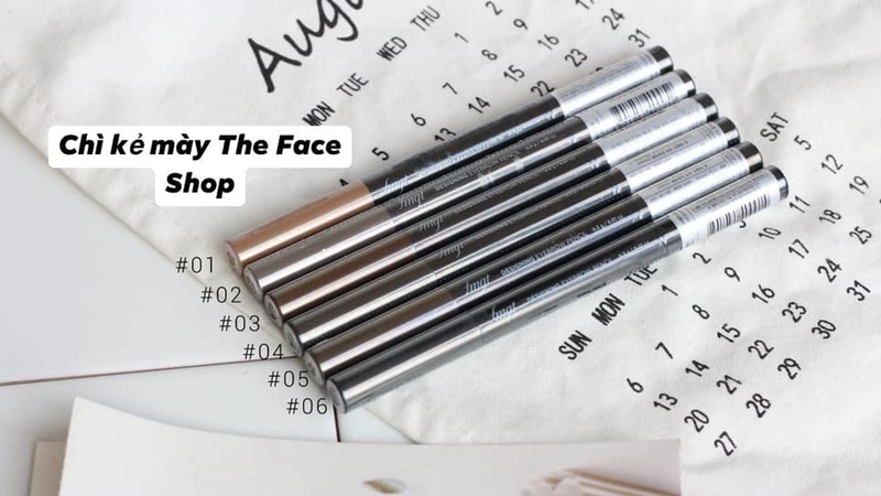 Chì chân mày the face shop Designing Eyebrow Pencil