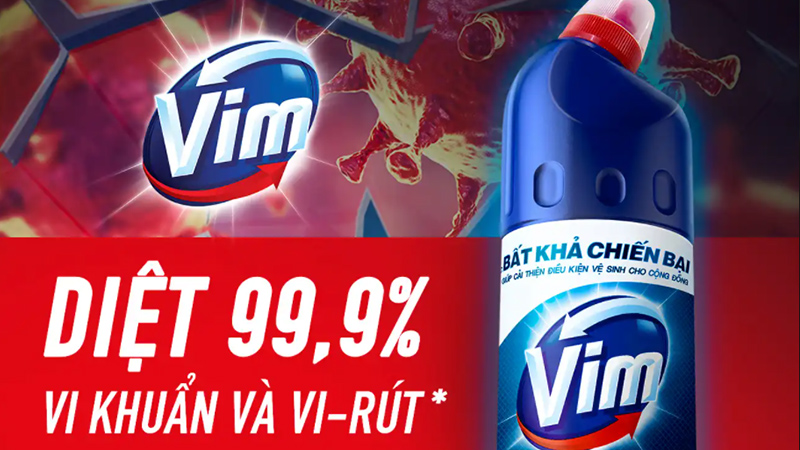 Nước Tẩy Bồn Cầu Vim Diệt Khuẩn