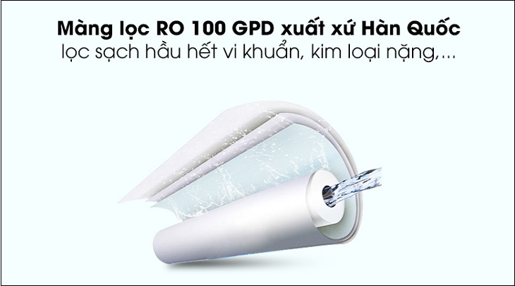 9 lý do nên mua máy lọc nước Dmax cho gia đình của bạn > Máy lọc nước hiệu Dmax trang bị màng lọc RO 100 GPD Hàn Quốc