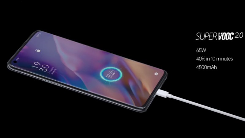 OPPO Find X3 Pro 5G hỗ trợ sạc nhanh SuperVooc 2.0 lên đến 65W