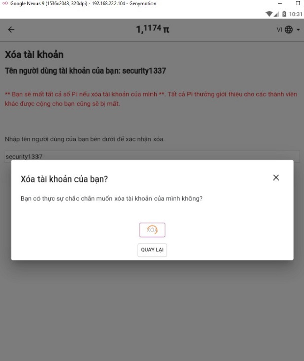 Pi Network vẫn lấy danh bạ người dùng, kể cả khi bạn đã xoá tài khoản
