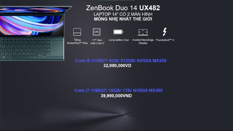 ZenBook Duo 14 UX482 ZenBook Duo 14 UX482
