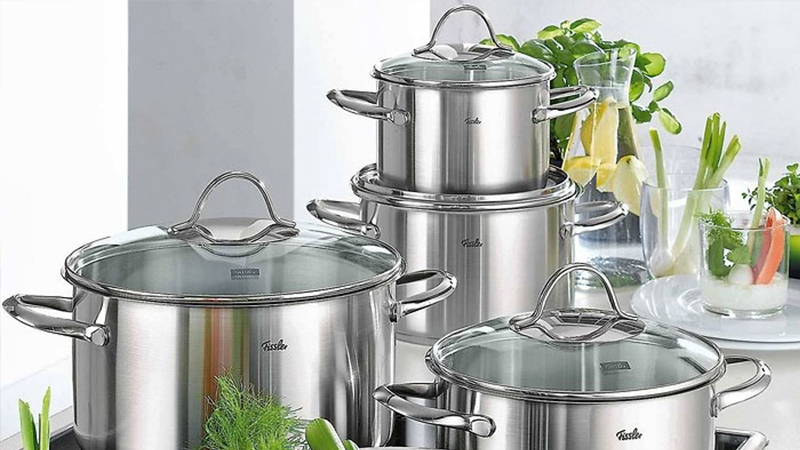 Bộ nồi inox cao cấp Fissler Hamburg 5 món