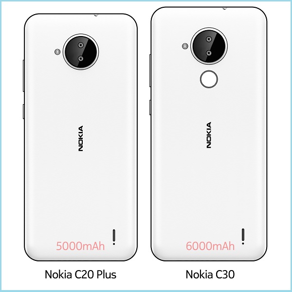 Nokia C20 Plus và Nokia C30 lộ thiết kế mặt sau cùng dung lượng pin khủng không thua kém dòng Galaxy M của Samsung Nokia C20 Plus và Nokia C30 lộ thiết kế mặt sau cùng dung lượng pin khủng không thua kém dòng Galaxy M của Samsung