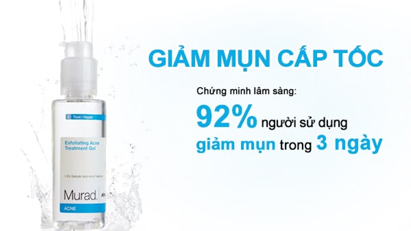 Hiệu quả của Murad Exfoliating Blemish Treatment Gel