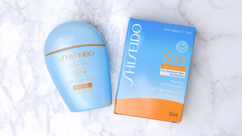 Top 7 kem chống nắng Shiseido màu xanh giúp bảo vệ da toàn diện