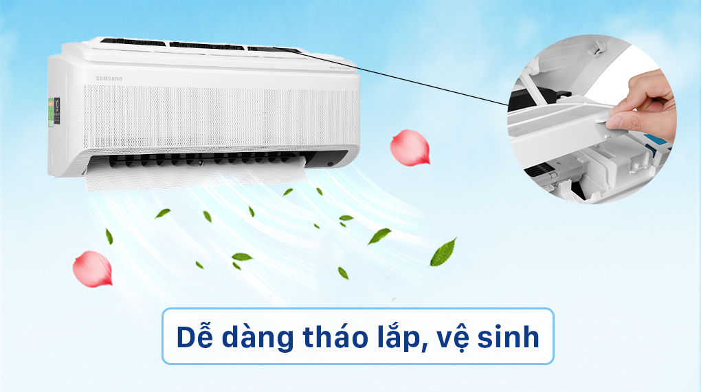 Bộ lọc PM 1.0 dễ dàng tháo lắp, vệ sinh