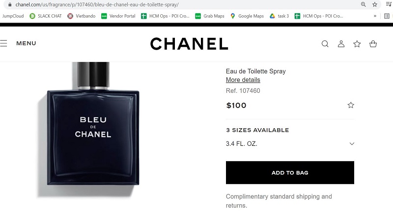 Chanel Mens Bleu De Chanel EDT Spray 5 oz Fragrances 3145891074802   Fragrances  Beauty Fragrances  Jomashop