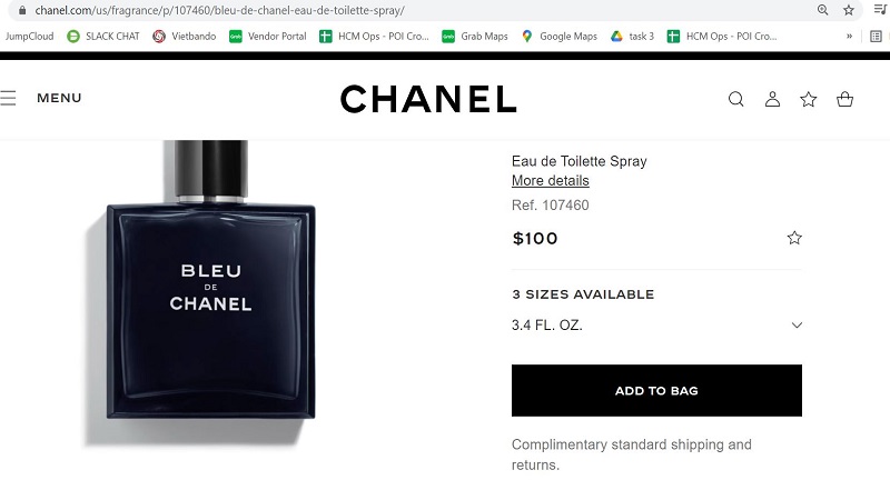 Lăn Khử Mùi Nam Chanel Bleu de Chanel Chính Hãng Giá Tốt  Vperfume