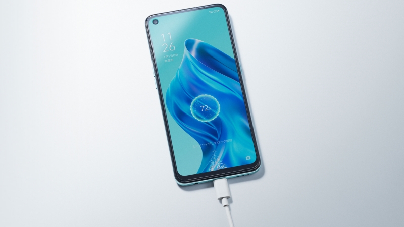 OPPO Reno5 A hỗ trợ sạc nhanh 18 W