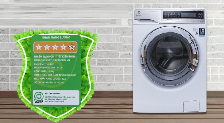 Dùng tính năng tiết kiệm năng lượng trên máy giặt