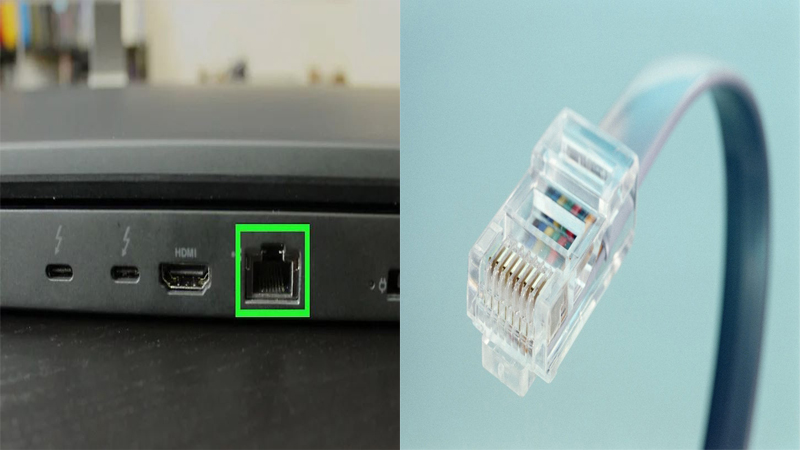 Cổng Ethernet là một lỗ mở trên thiết bị mạng máy tính mà cáp Ethernet cắm vào