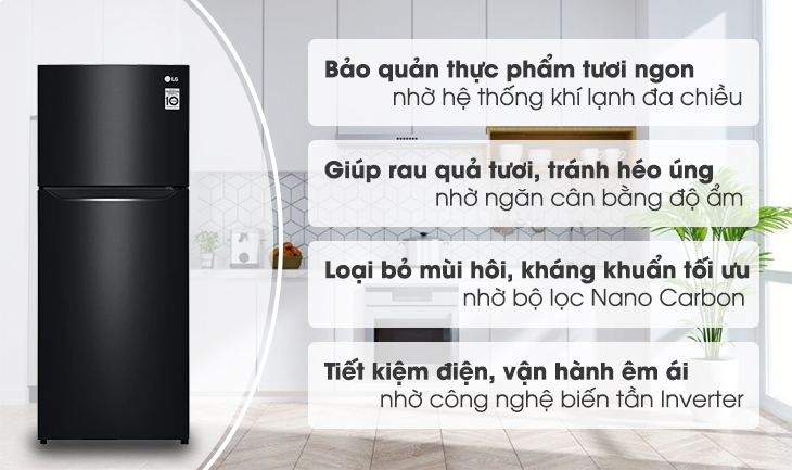 Tủ lạnh ngăn đá trên LG