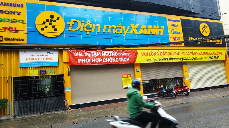 Một cửa hàng TGDĐ phải tạm đóng cửa để hạn chế khách vì dịch Covid-19 Một cửa hàng TGDĐ phải tạm đóng cửa để hạn chế khách vì dịch Covid-19
