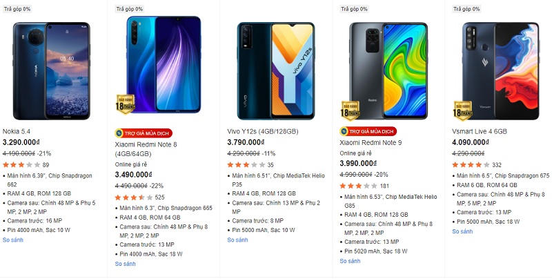 Điện thoại tầm giá 4 triệu thì chơi game có tốt, đâu là lựa chọn ngon?