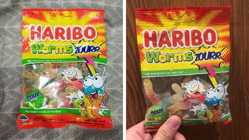 Kẹo dẻo Haribo Worms Zourr