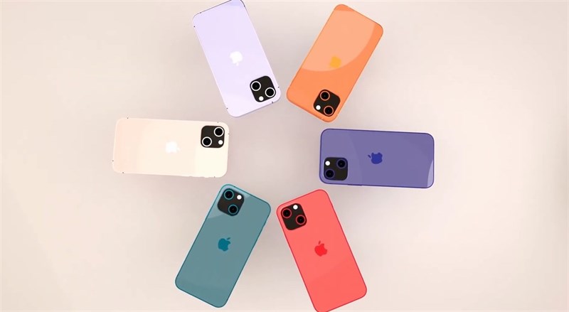 Màu sắc mới trên mẫu iPhone 13 concept này