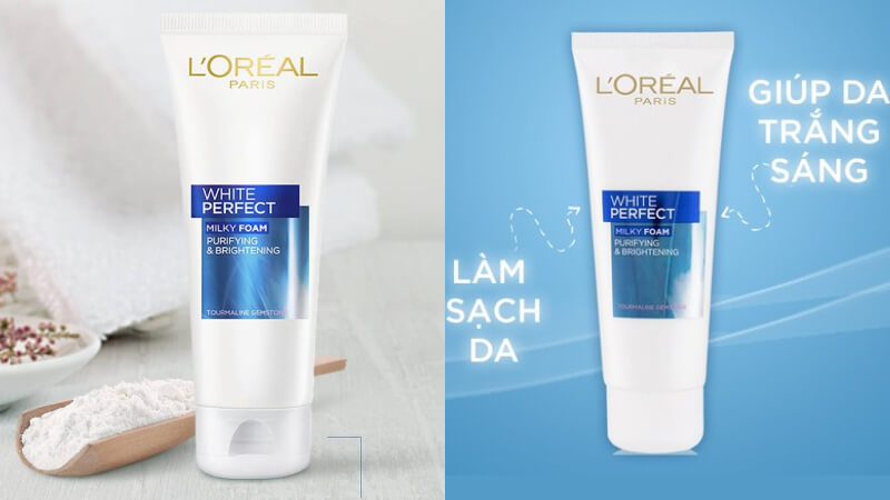Sữa rửa mặt L'Oréal giúp làm sạch và sáng da