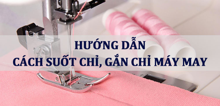 cách xỏ chỉ máy may juki