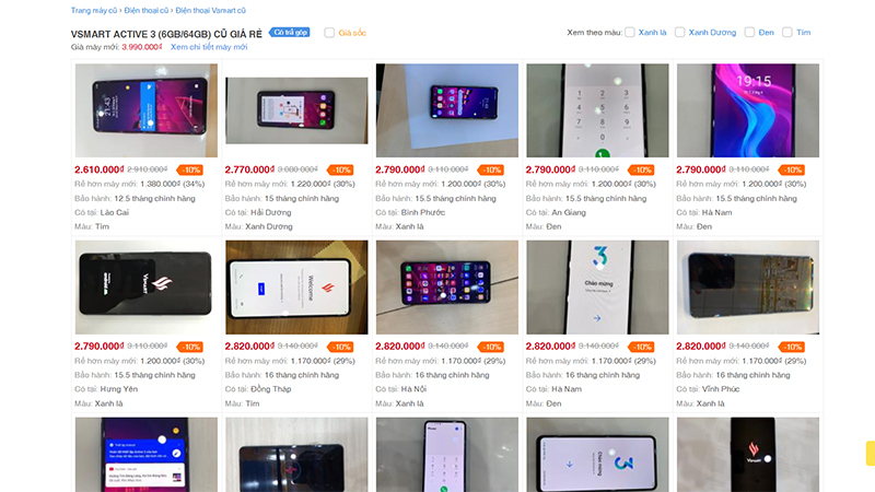 Vsmart Active 3 cũ Vsmart Active 3 cũ