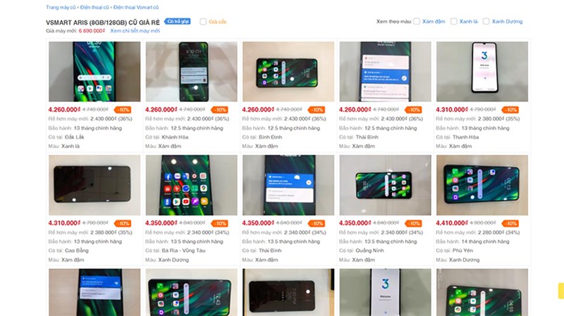 Vsmart Aris cũ Vsmart Aris cũ