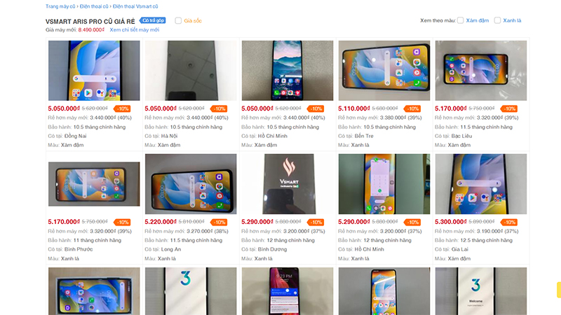 Vsmart Aris Pro cũ Vsmart Aris Pro cũ