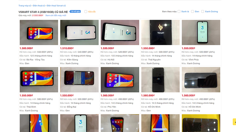 Vsmart star 4 cũ Vsmart star 4